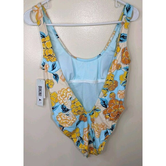 The Bikini Lab Yellow and Blue Floral One Piece - Picture 3 of 13